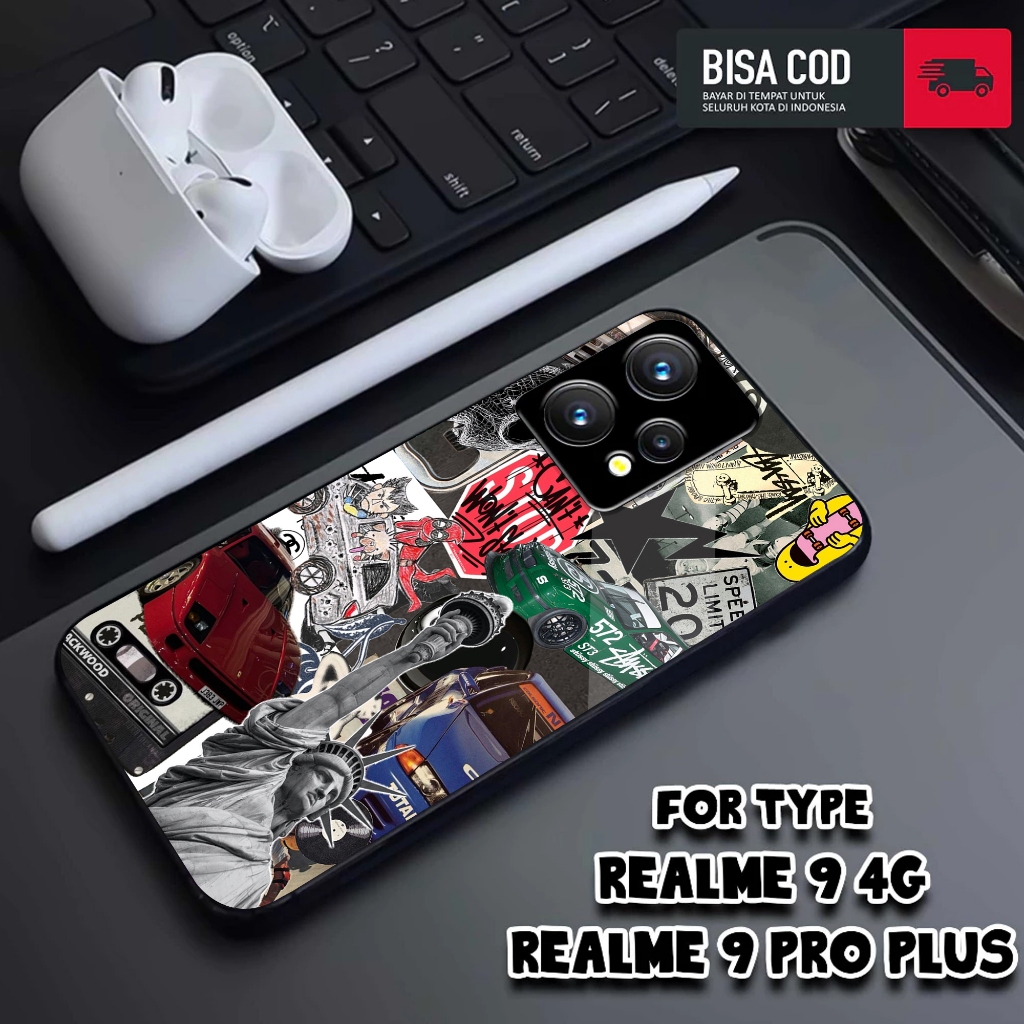 Realme 9 Realme 9 Pro + Case Glossy Case Aesthetic Case Anime Case Hp Realme Casing Hp Keren Kesing 