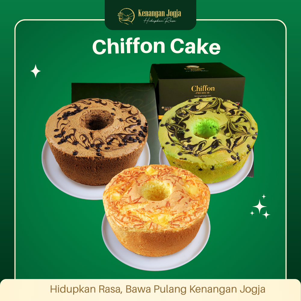 

Chiffon Cake Kue Hantaran/ Tasyakuran/ Oleh-Oleh Kenangan Jogja