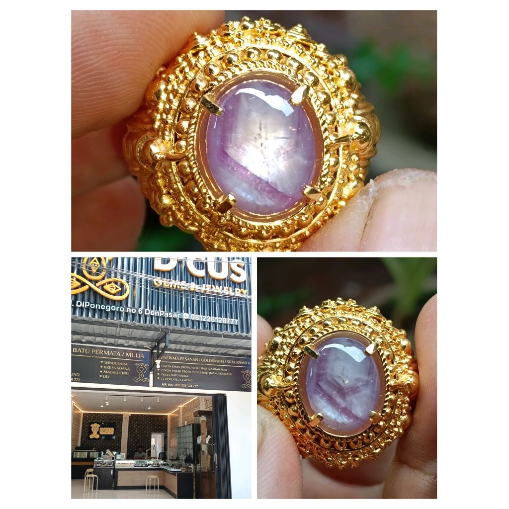 purple sapphire Ceylon serat junder 7ct