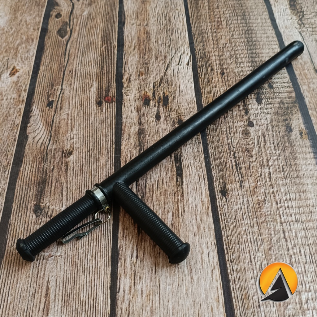 Tonfa Tongkat Satpam Pentungan Hitam Karet P602-1