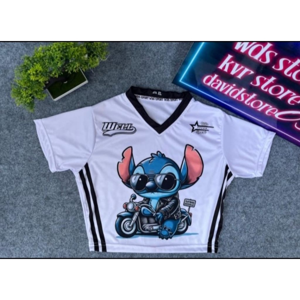 Crop Top slimpit pres body terbaru/Full Printing Bukan Sablon / Desain Suka