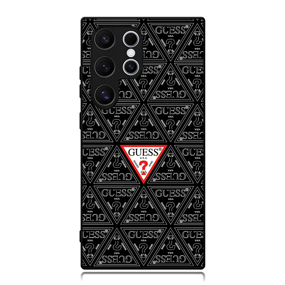 Case Samsung S25 S24 S23 S22 S21 S20 Ultra Plus Fe Lite TPU Custom GUESS fashion art