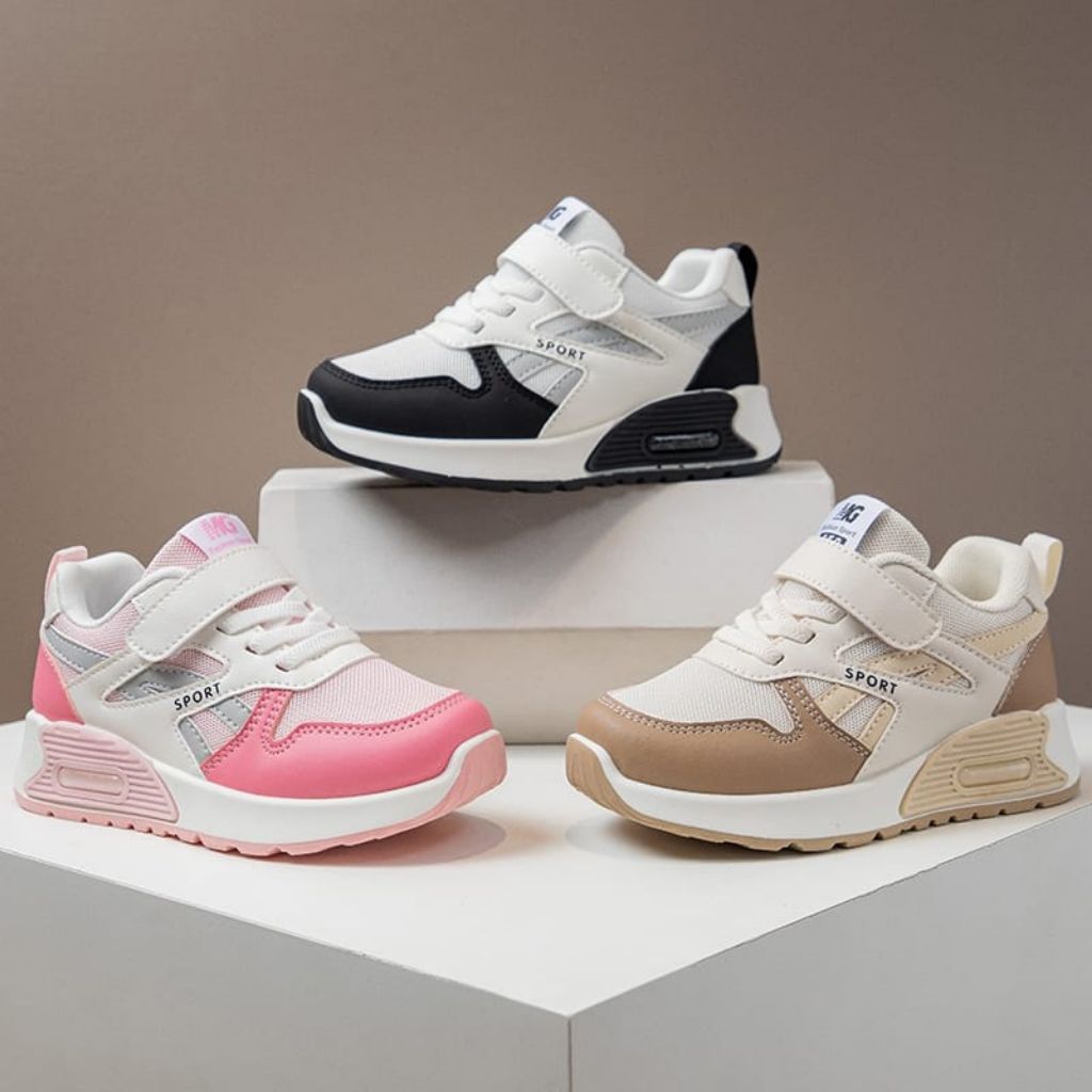 eksa sepatu anak snekers fashion 858 Mg-sport casual velcro