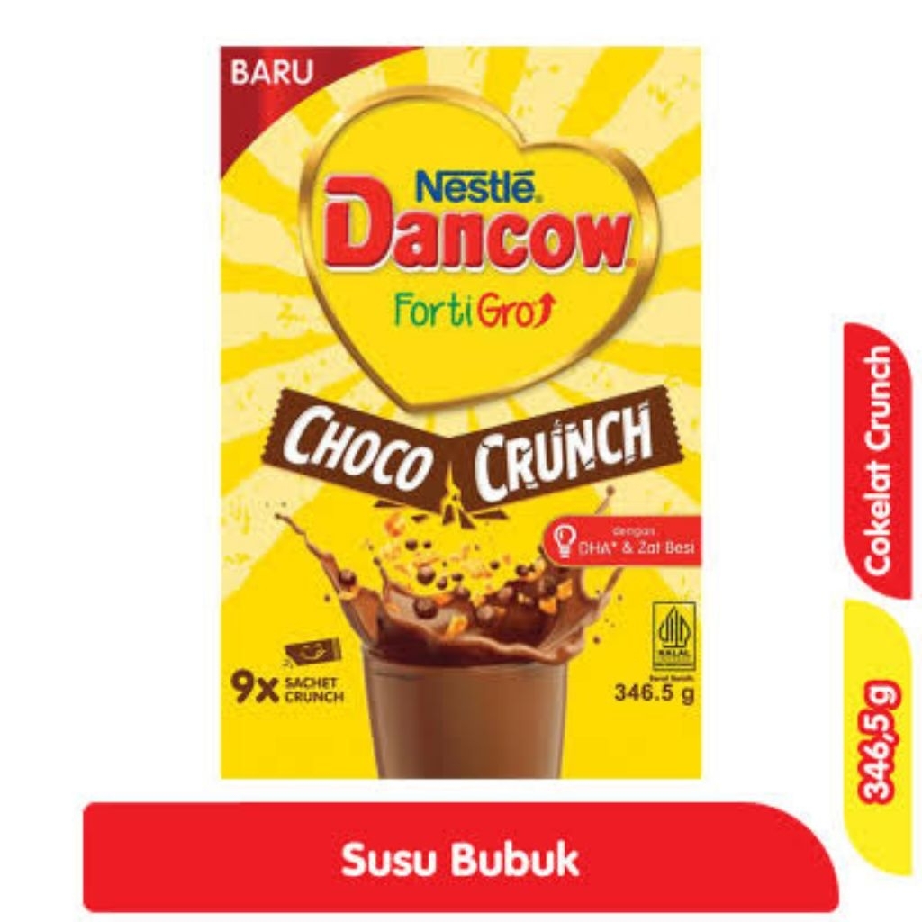 

Susu Dancow Forti Gro Choco Crunch 346gr