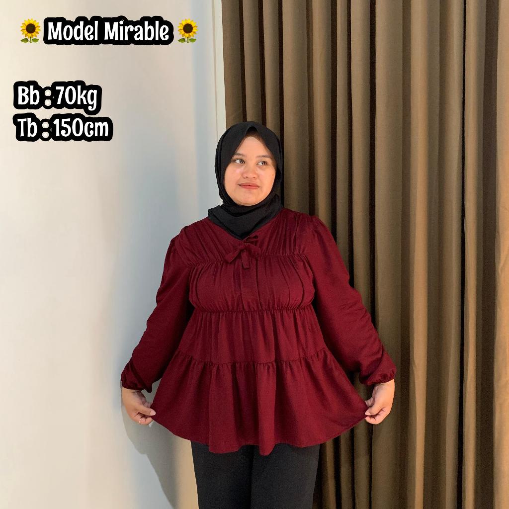 PALING LARIS ADBL.CLO - BLOUSE KERUT DADA / RUBBER BLOUSE REMPEL KERUT DADA / ATASAN WANITA BLOUSE
