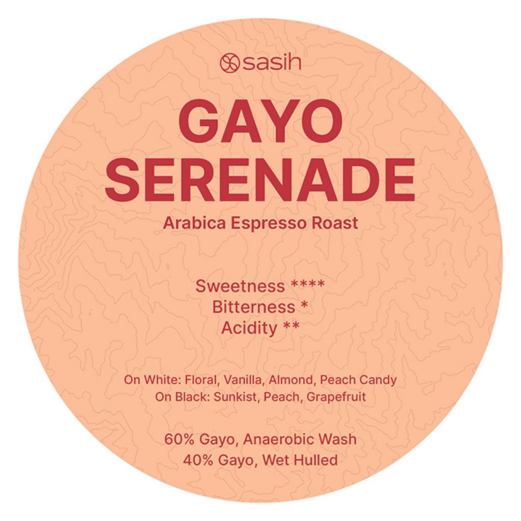 

Kopi Sasih Espresso Roast Arabica Gayo Serenade