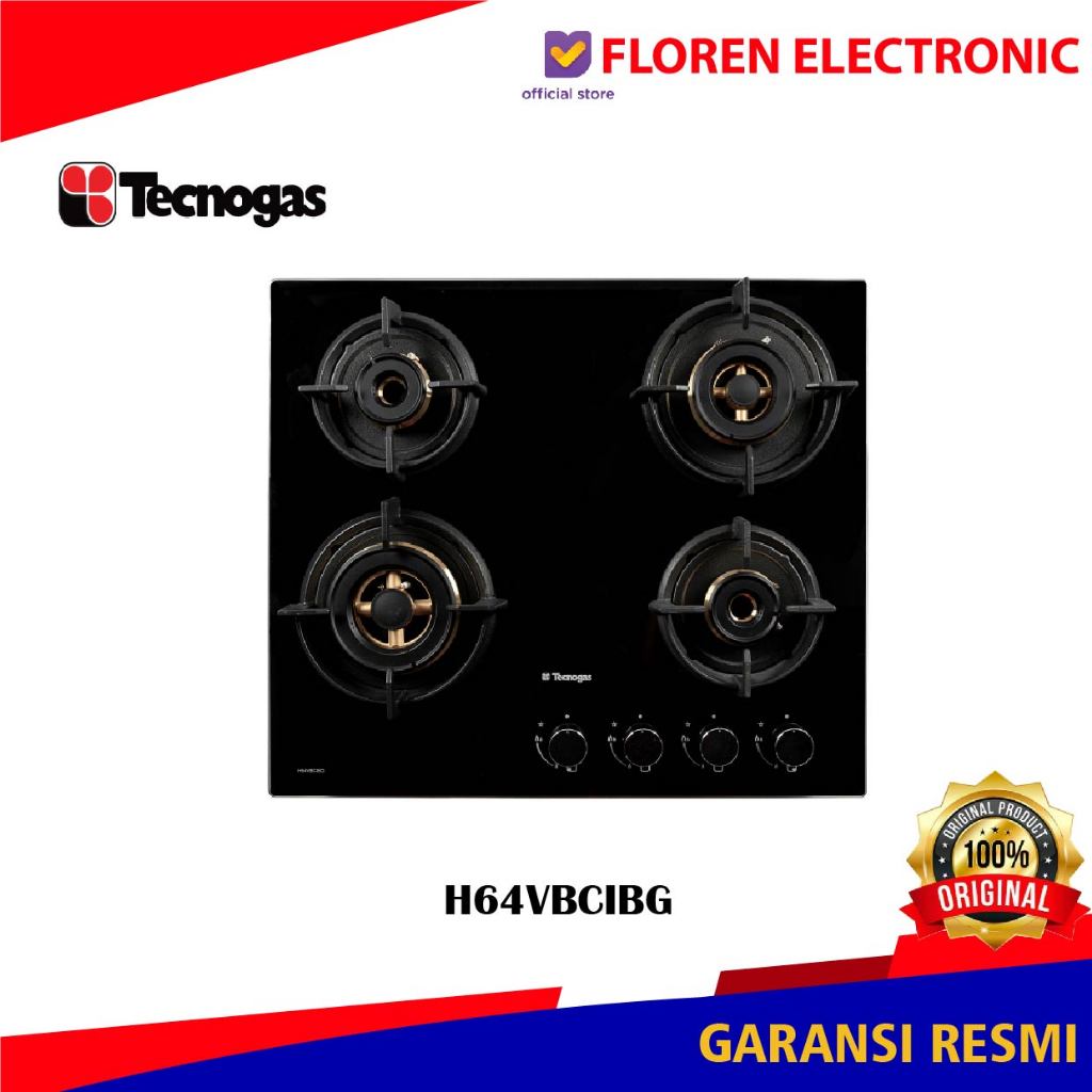 Tecnogas H64VBCIBG Kompor Tanam Gas 4 Tungku 60cm Garansi Resmi Tecnogas