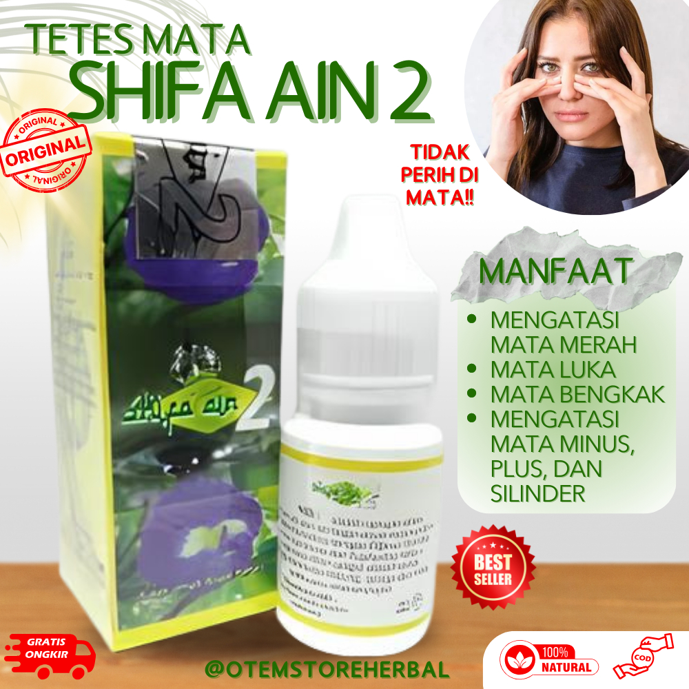 Syifa Ain 2 Tetes Mata Minus dan Silinder – Obat Herbal Perawatan Mata Sehat, Atasi Rabun & Pandanga