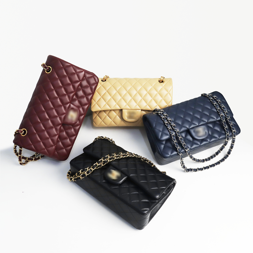 TAS SLINGBAG WANITA CLASSIC DOUBLE FLAP MEDIUM LAMBSKIN SHOULDER BAG