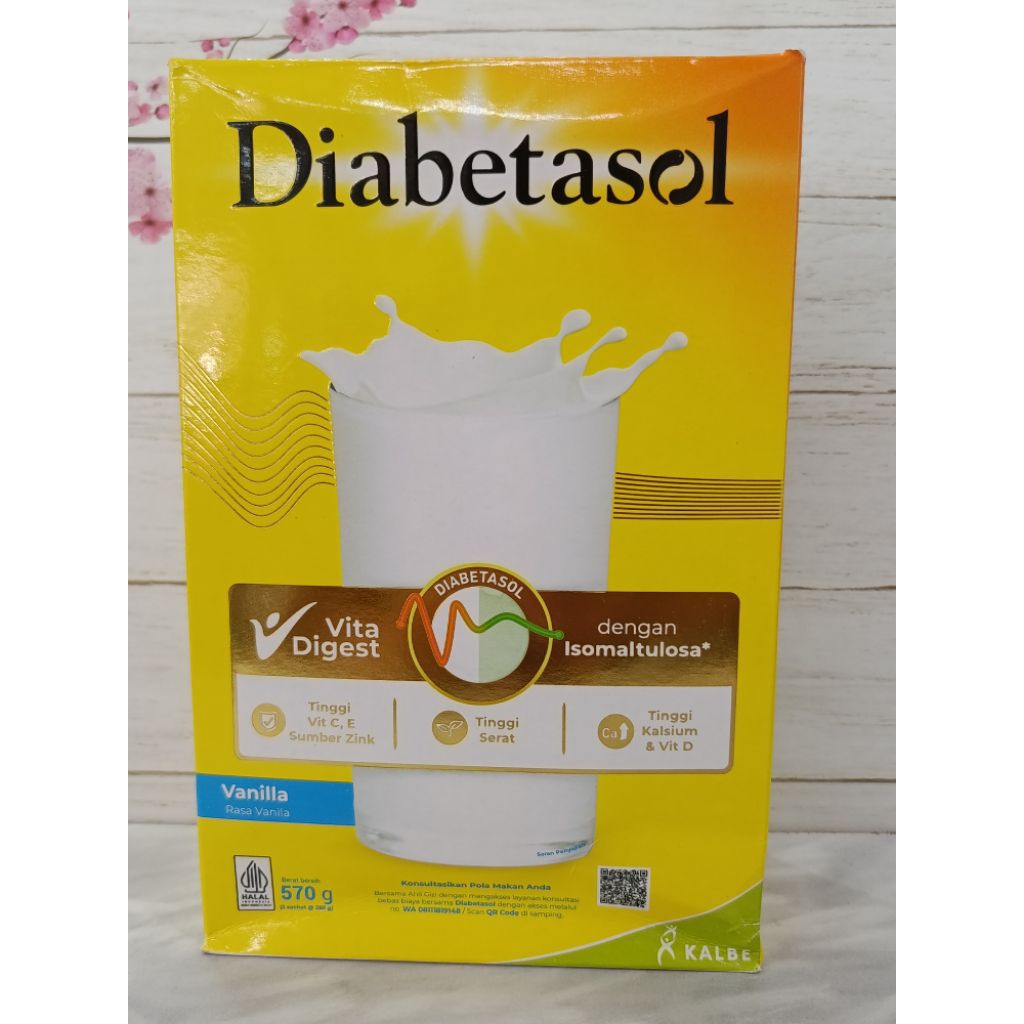 

Diabetasol 570gr – Susu Nutrisi Khusus Diabetes
