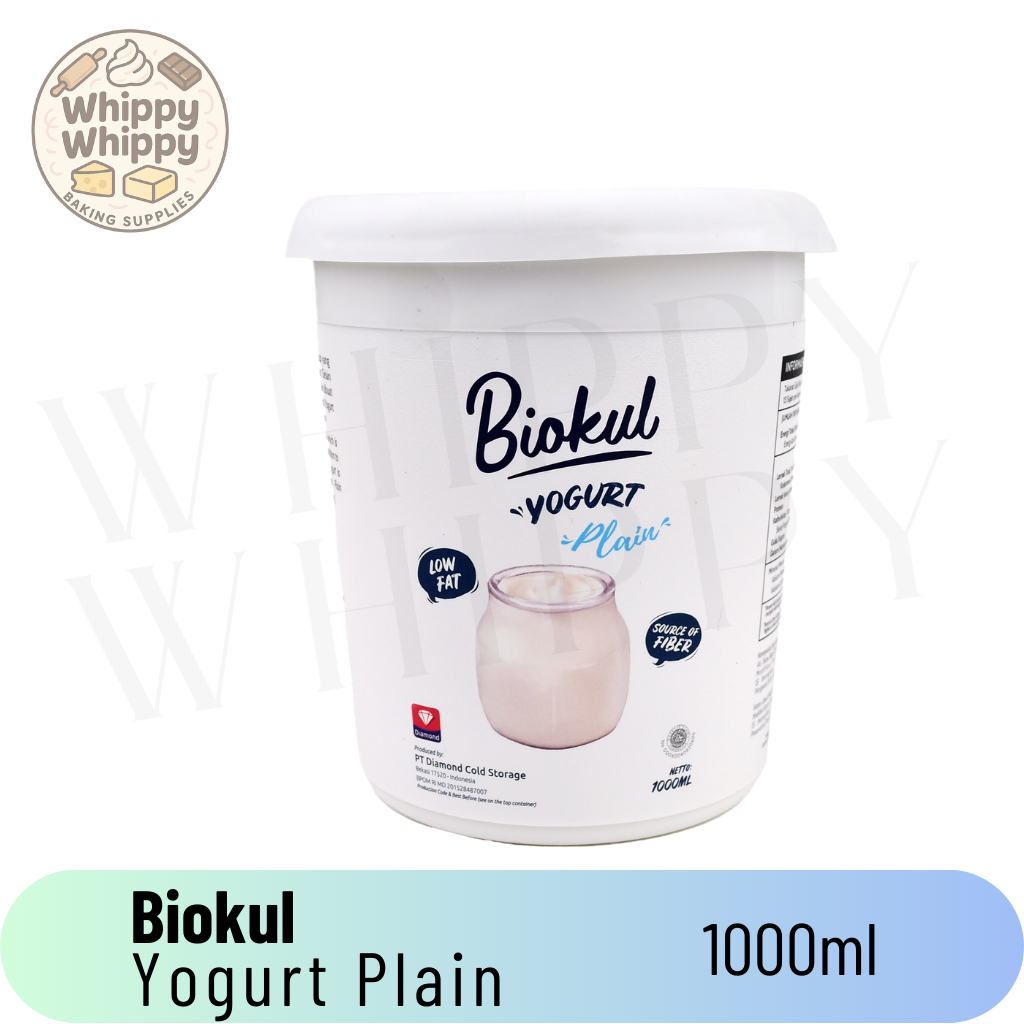 Biokul Yogurt Plain 1000ml / Biokul Yoghurt 1L / Biokul Yogurt Plain Instant dan Sameday