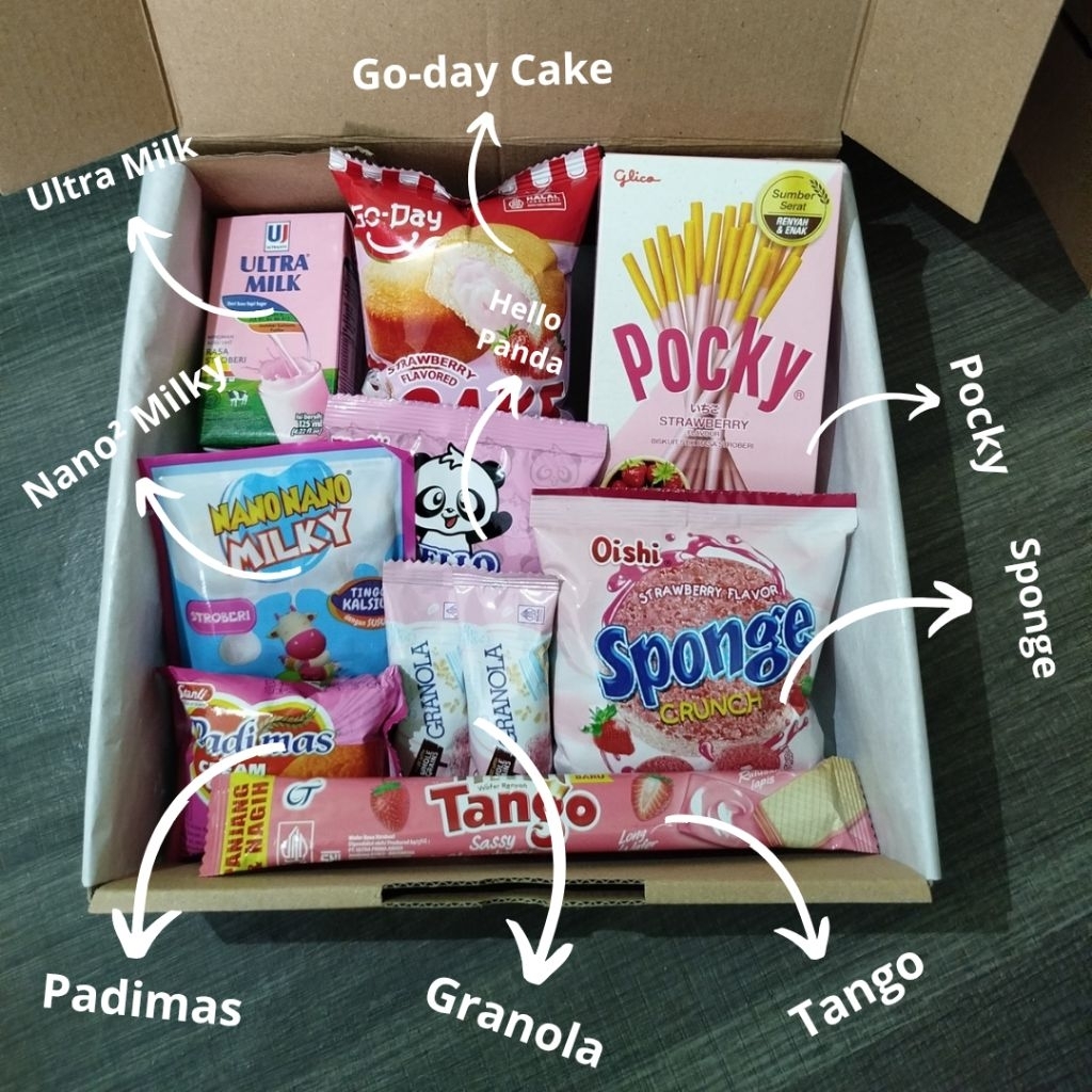 

Gift Snack Box Kado Pink Ultah Kado Graduation Kado Valentine Dll Bisa Request Kartu Ucapan