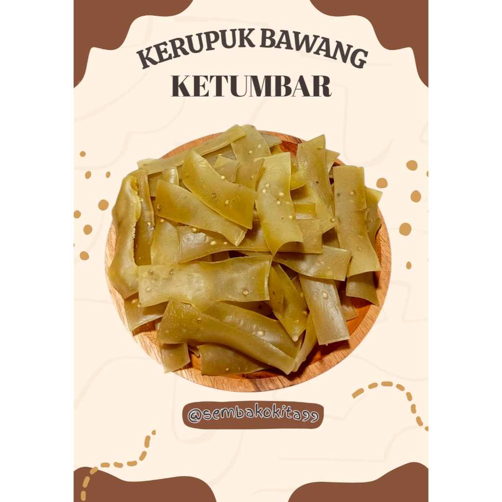 

Kerupuk Mentah Kerupuk Bawang Ketumbar Renyah Gurih 250g, 500g, 1Kg