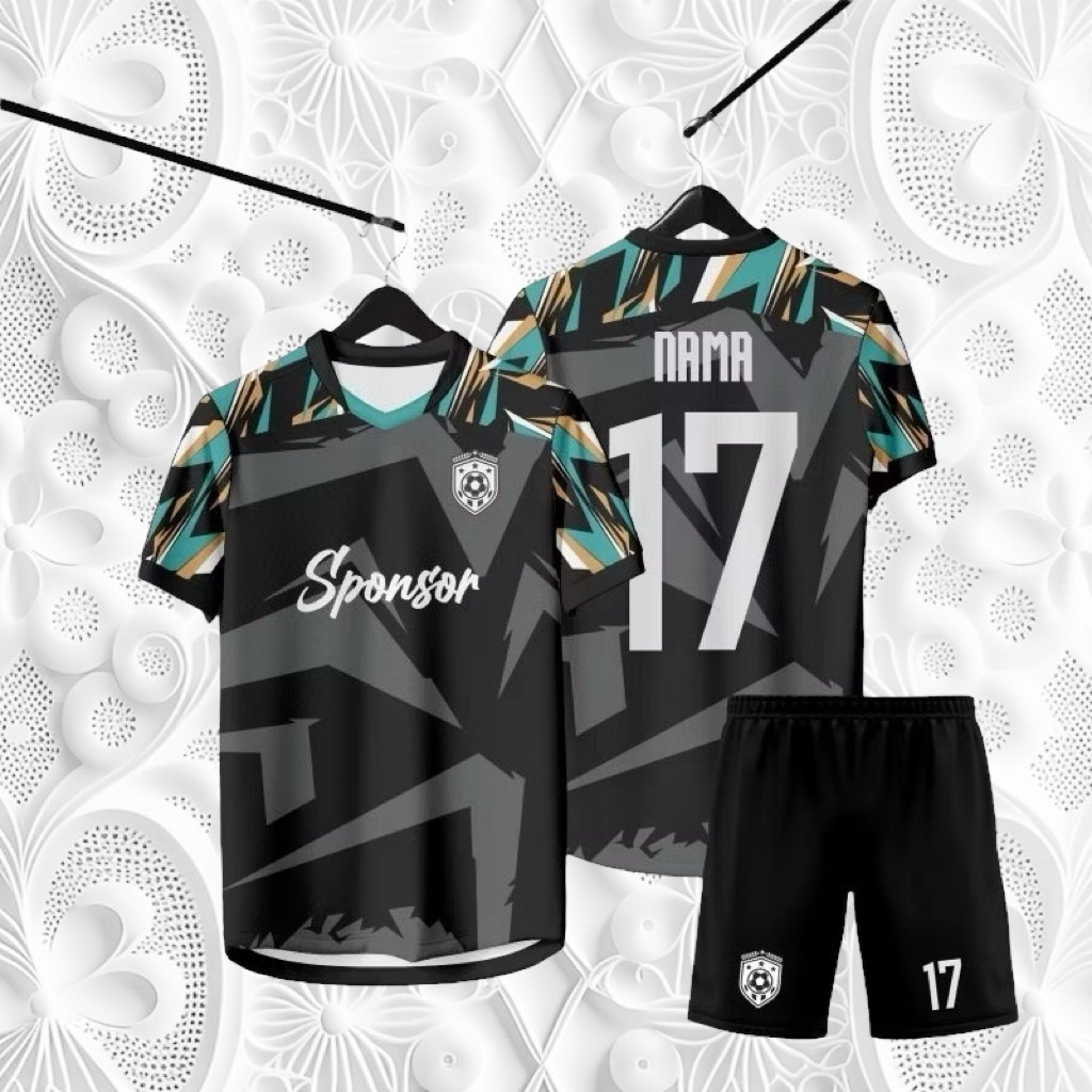 jersey costum bola, futsal, voli, badminton free desain bahan premium unisex fullprinting