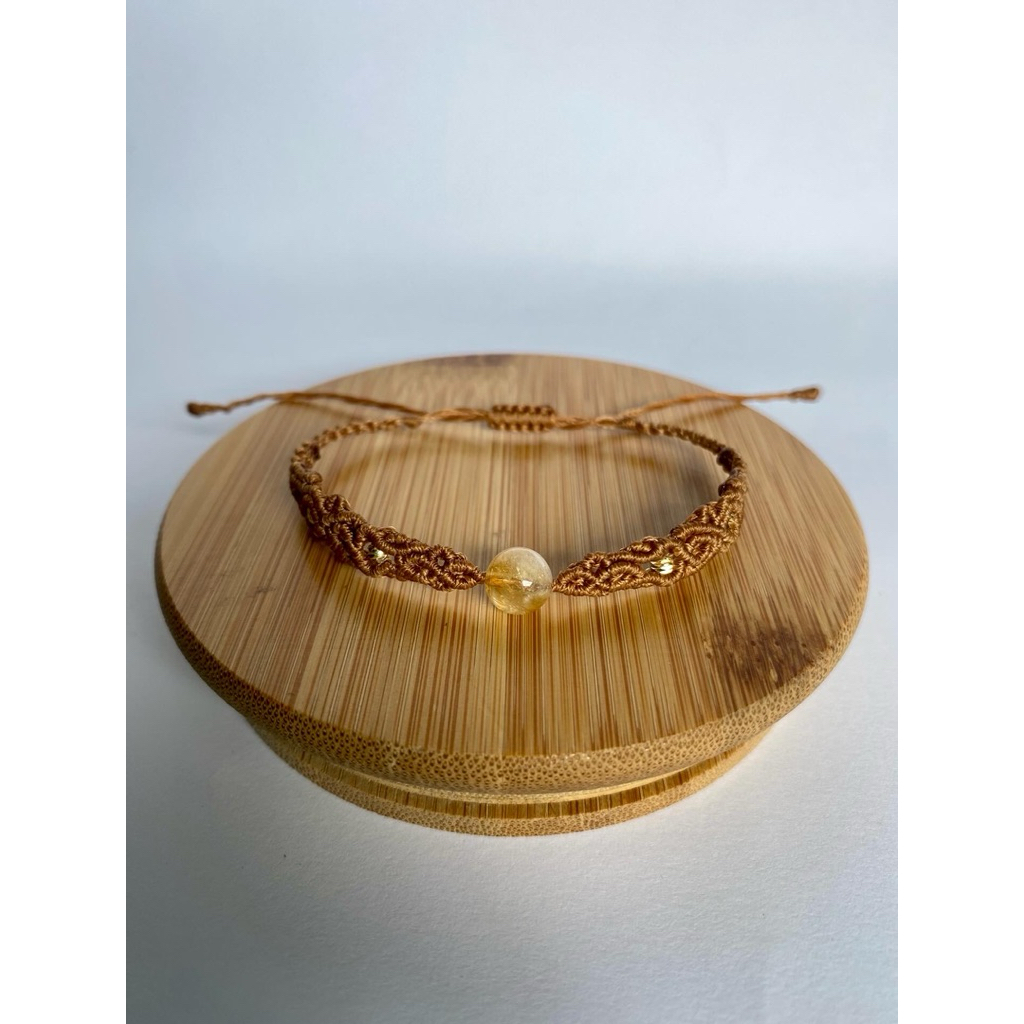 Natural Stone Bracelet - Citrine - Handmade