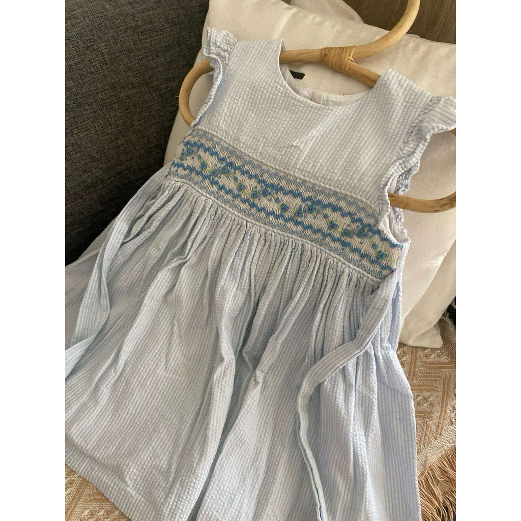 preloved smocked dress handsmocked dress vintage baby laura ashley 2-3t not tykes and tots