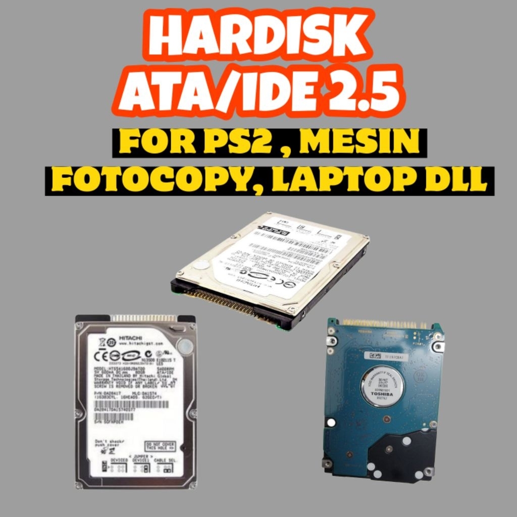 HARDISK HDD LAPTOP IDE/ATA 2.5 SECOND (40GB, 60GB, 80GB,)