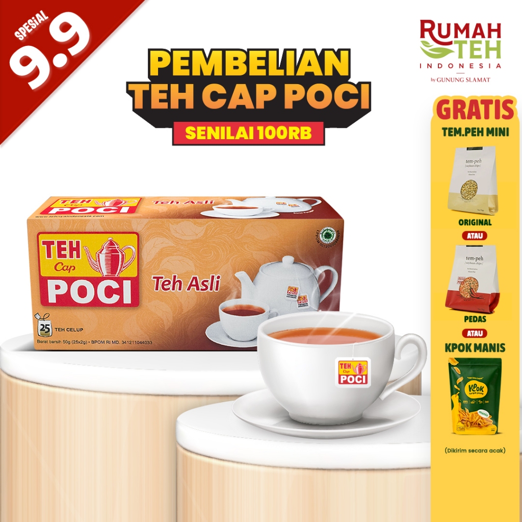 

Teh Celup Cap Poci Wangi Teh Asli 25 Bags - Teh Poci - Tea Bag