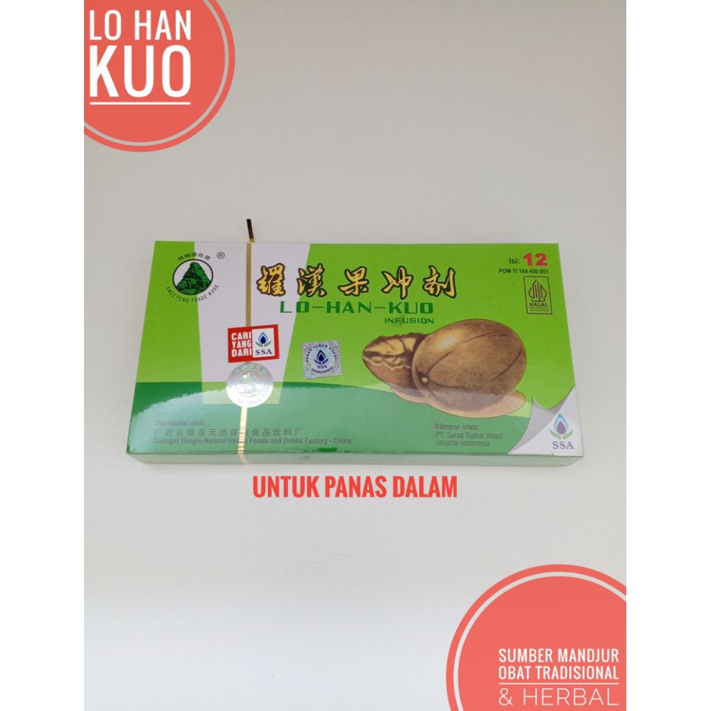 

Lo han kuo lohankuo infusion minuman panas dalam sariawan batuk