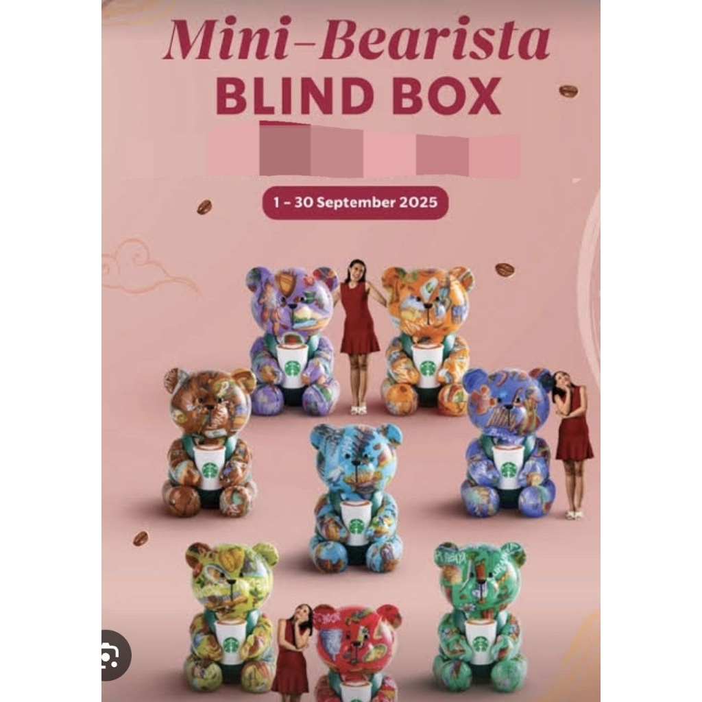 Mini Bearista Blind Box Starbucks Selected
