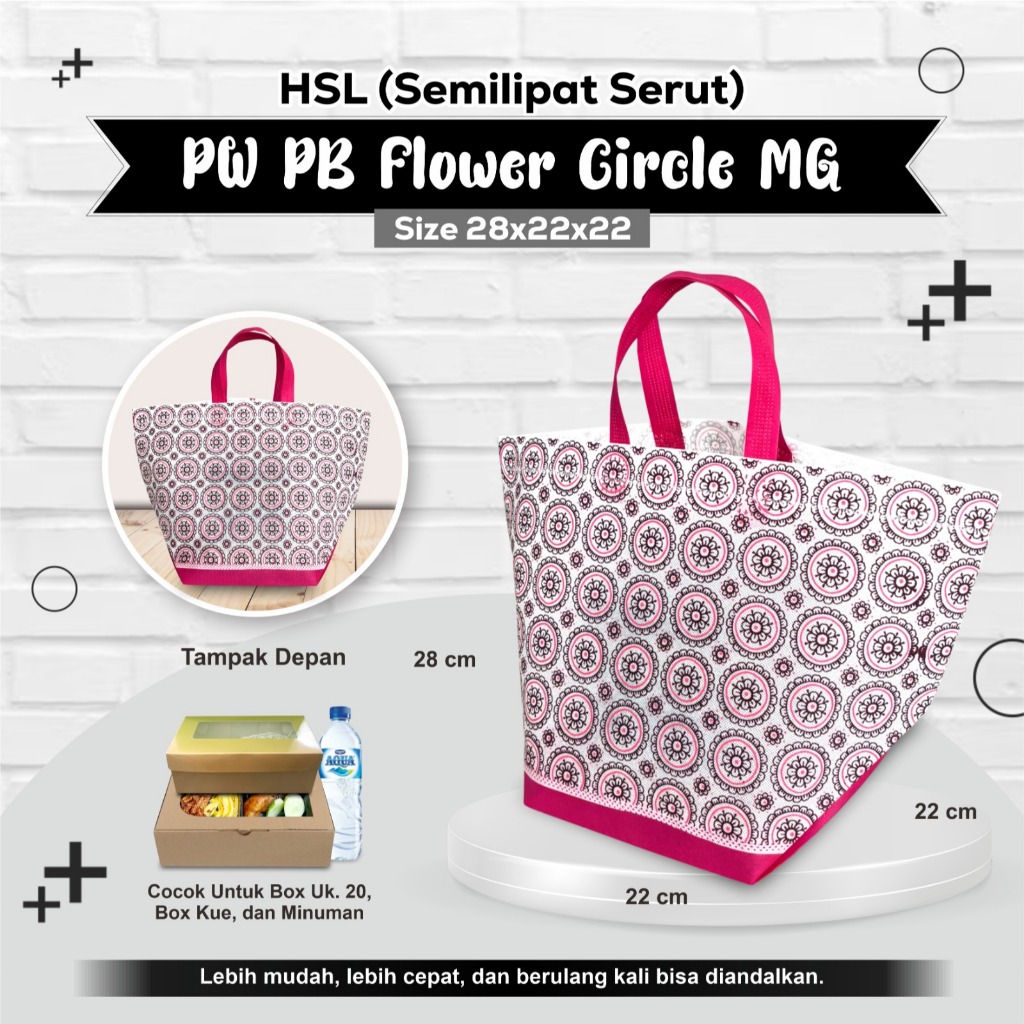 [GROSIR] Tas Kotak Nasi Tas Hajatan Tas Tasyakuran Tas Besek Tas Spunbond Tekstur 28x22x22