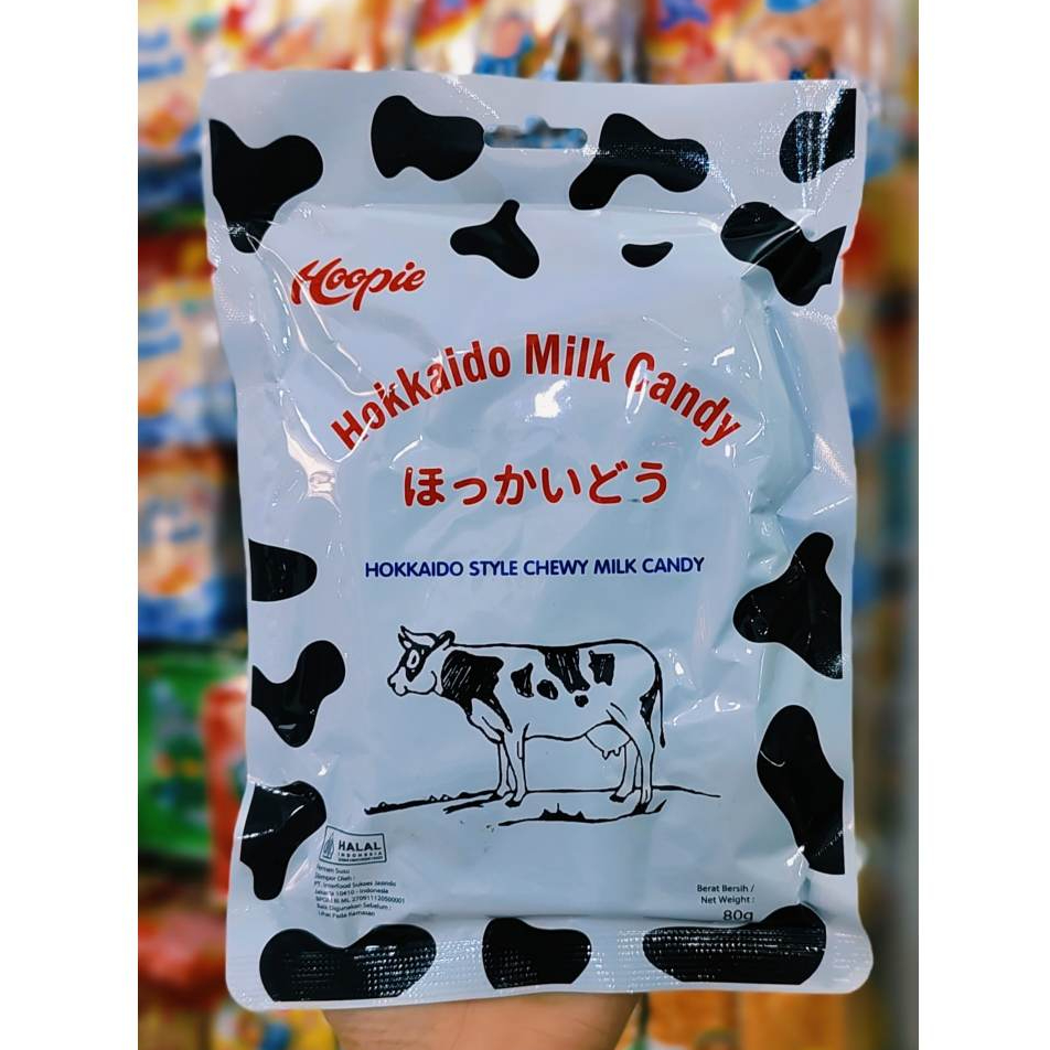 

Hoopie Hokkaido Milk Candy Permen Susu 80g Asli Empuk