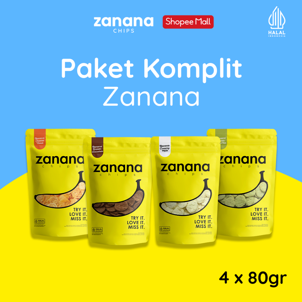 

Zanana Chips Keripik Pisang | Bumbu Tebal dan Renyah