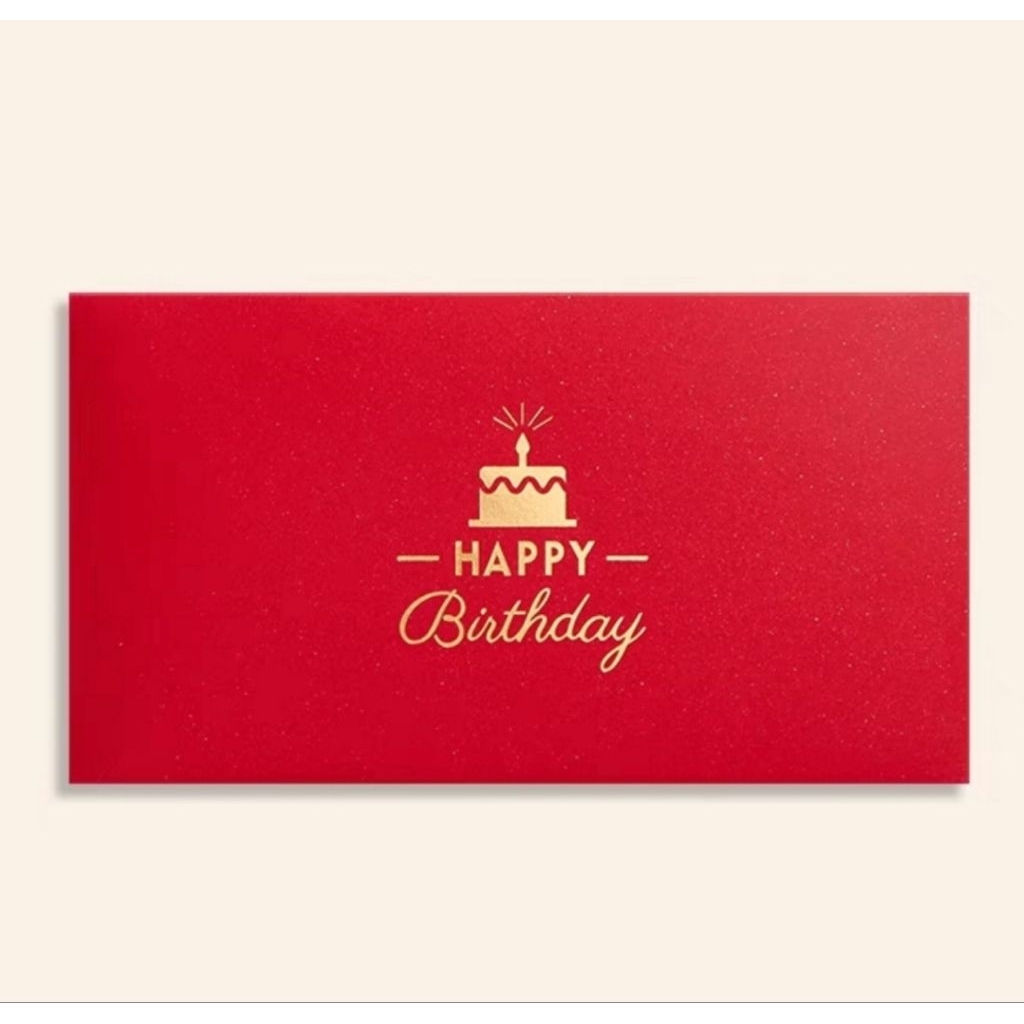 

Happy Birthday Red Envelope [ 10pc ] 9 x 17 cm
