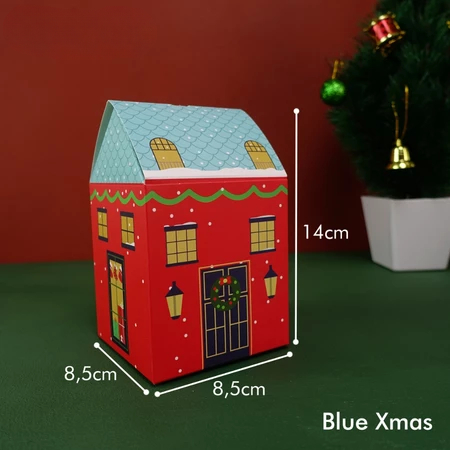 

Box Natal Christmas Hampers Gift Box Kue Kering Kotak Hadiah Gable Box Natal Christmas Blue Xmas