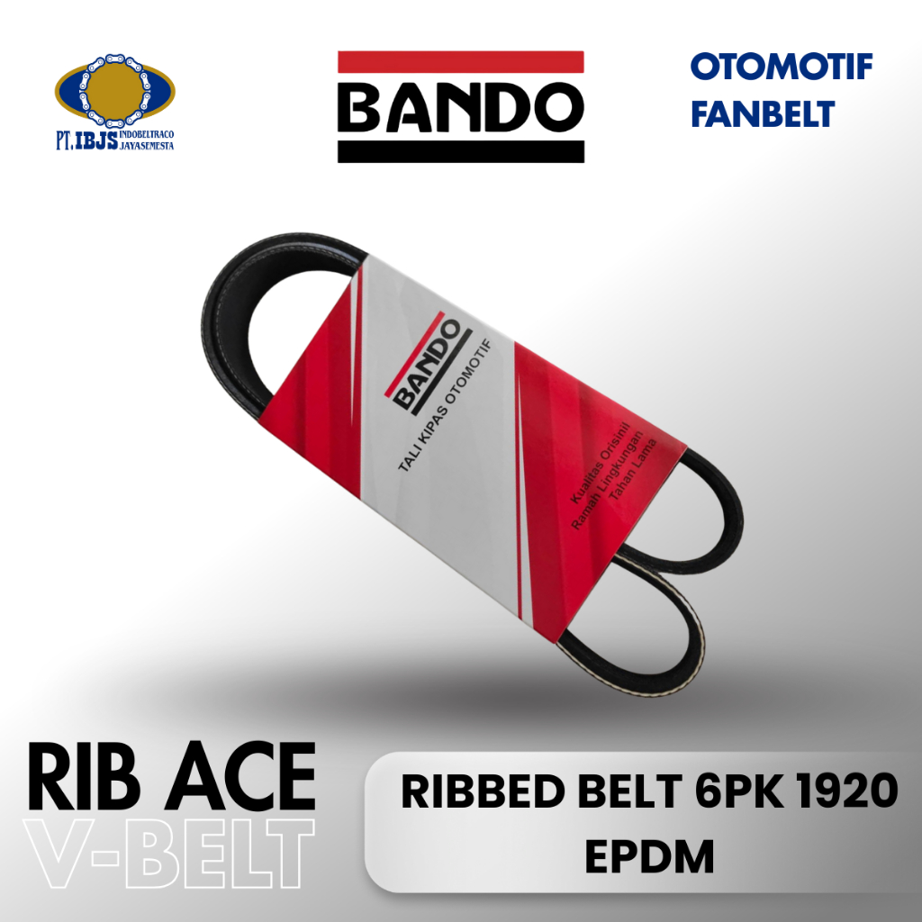 Bando Vbelt Rib Ace 6PK 1920 EPDM - Daihatsu Terios Old(2007-2012)/Toyota Avanza 1.5(PN 9004A-91037)