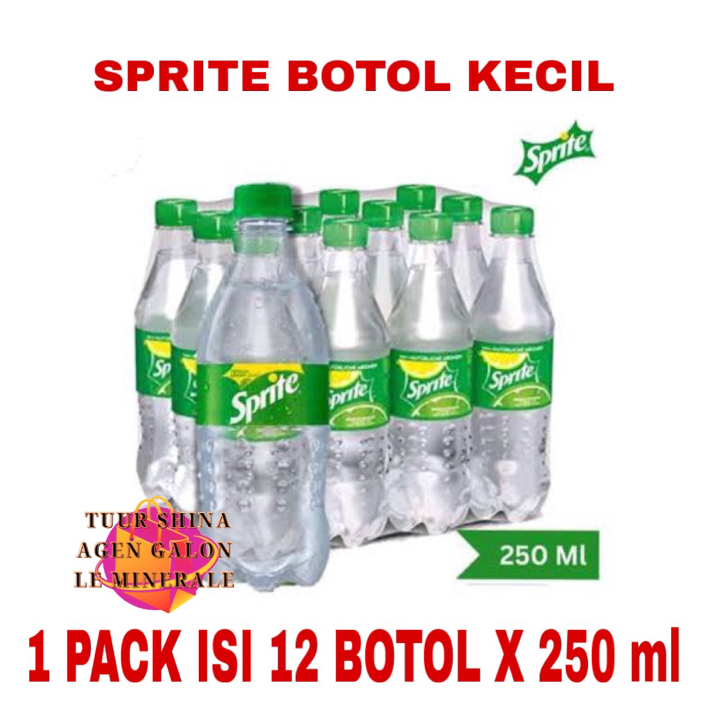 Sprite Botol Kecil 250 ml Dan Sedang 390 ml 1 Pack Isi 12 Botol X 250 ml