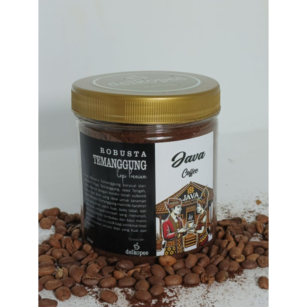 Kopi Premium Robusta Temanggung. Kopi tubruk giling halus