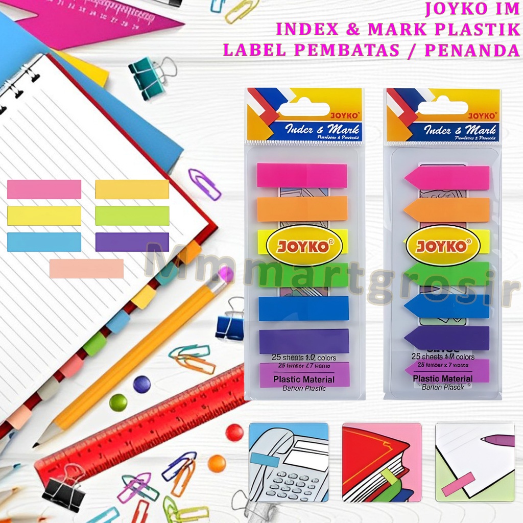 

Joyko / Index & Mark Plastik / Label Pembatas & Penanda / IM-30,31,32