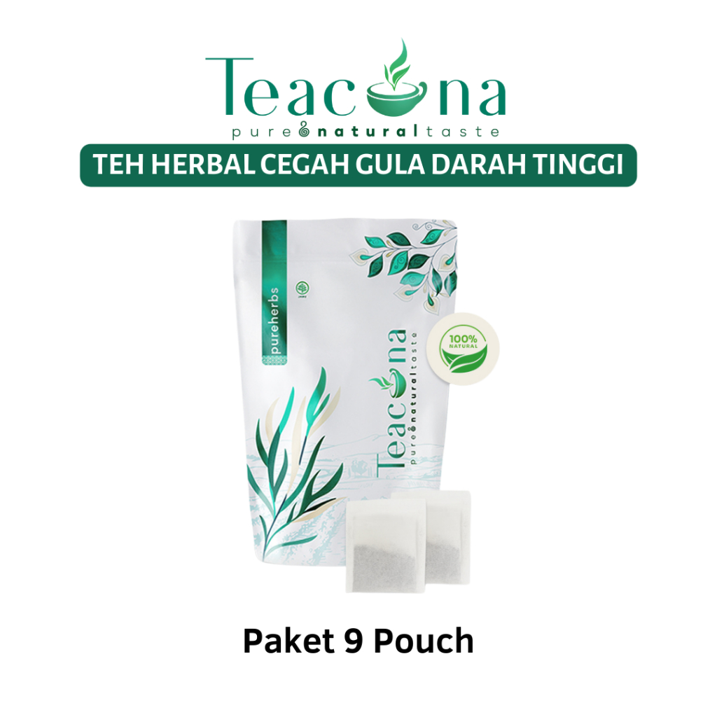 

Teacona Paket 9 Pouch Teh Obat Diabetes Memperbaiki Pankreas Pada Pra Diabetes