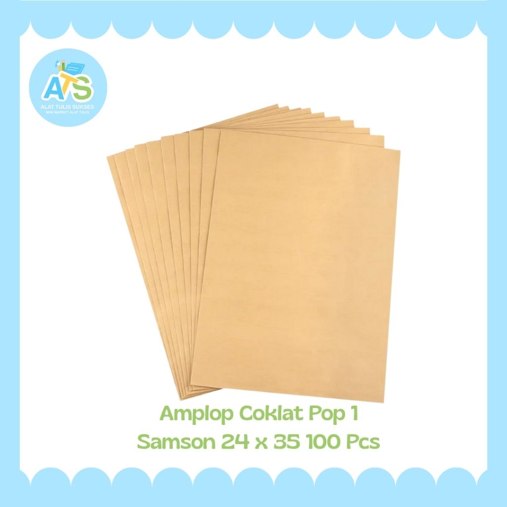

amplop coklat pop 1 samson 24 × 35 100 pcs