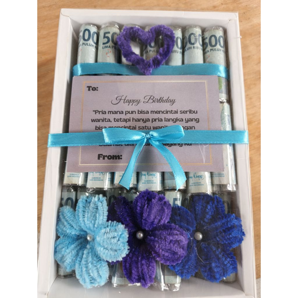 Bucket Bunga Box | Box Money | Bloom Flower Money