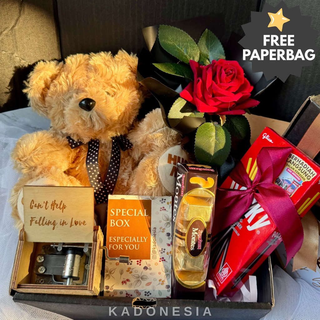

PREMIUM Kado Cewek Hampers Ulang Tahun / Hadiah Romantis Cewek Giftbox ( KIARA )