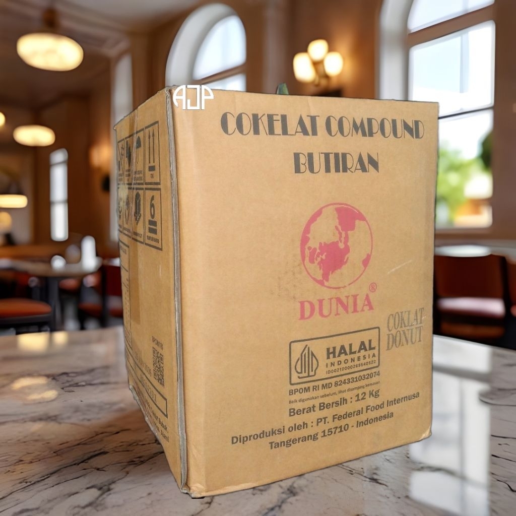 

Meses/Mesis Cokelat Compound Dunia Donut | 1 Dus