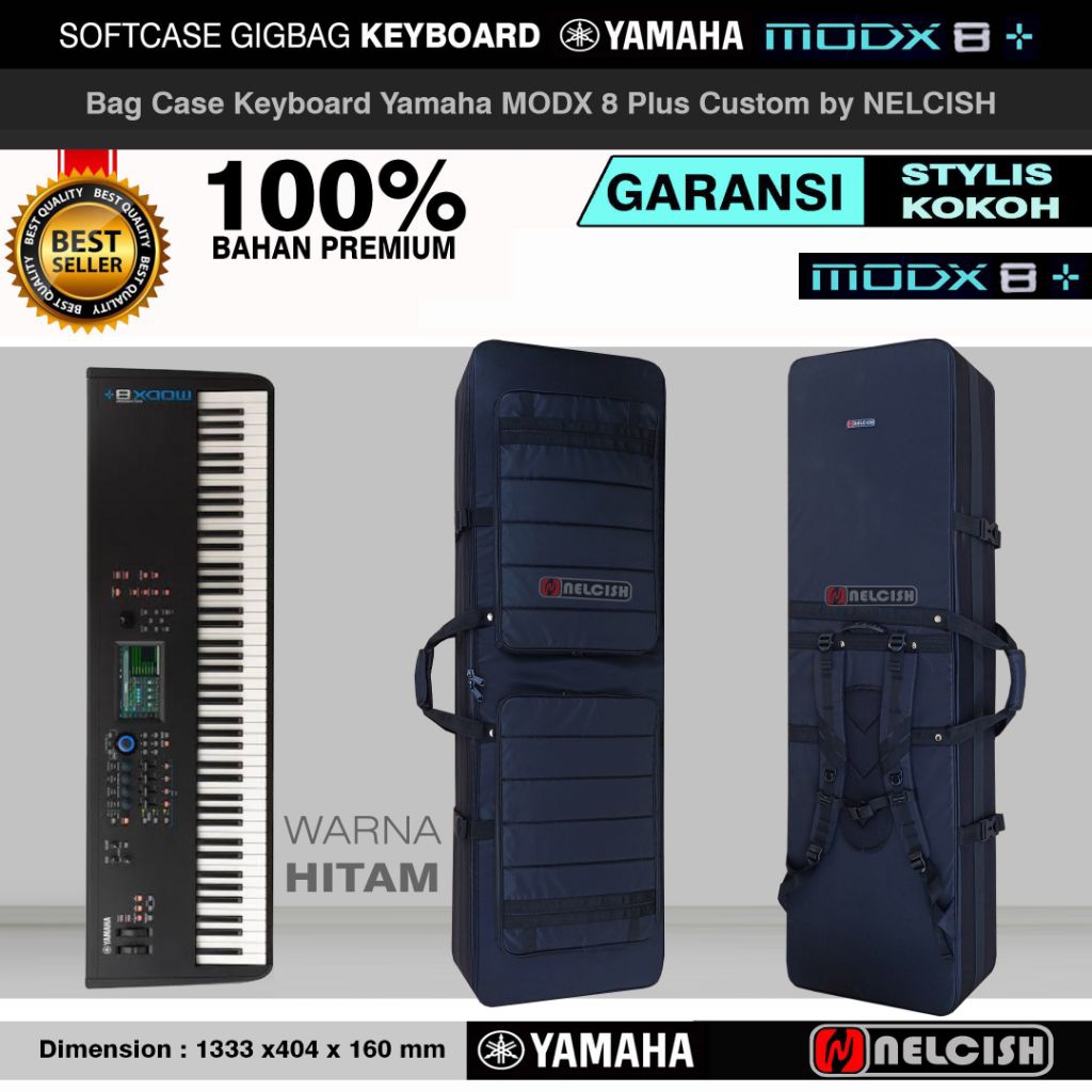 Softcase Tas Gigbag Keyboard Yamaha MODX8+ Bag Case Keybord Modx 8 by NELCISH