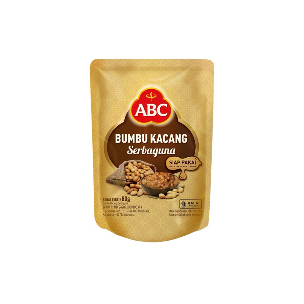 

Saus Bumbu Kacang Serbaguna Pouch 60 gr ABC