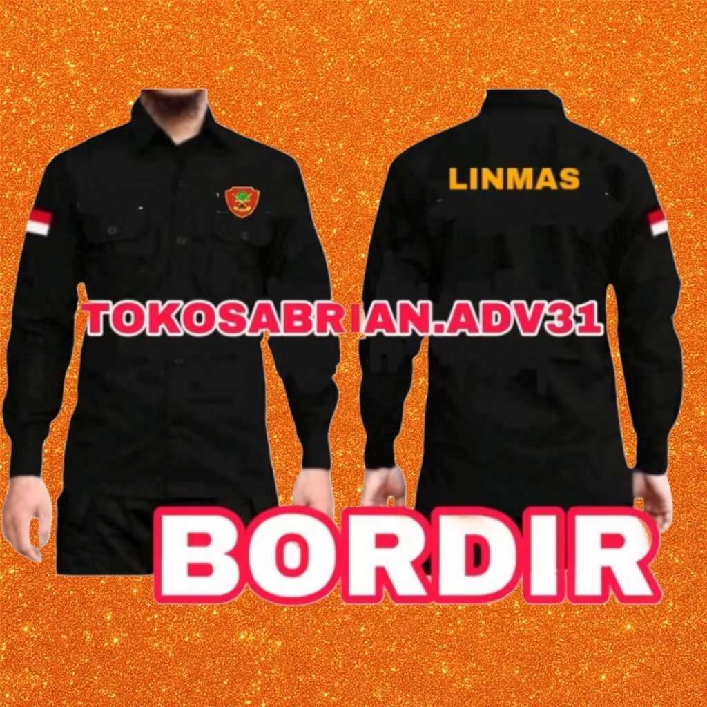 Kemeja Linmas Baju Linmas Seragam Linmas