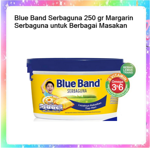 

Blue Band Serbaguna Margarin 250gr Omega 3-6