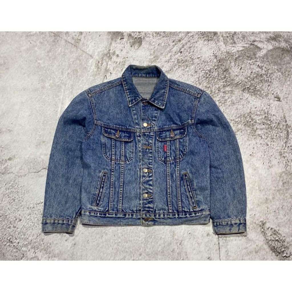 jaket denim tebal GL heart