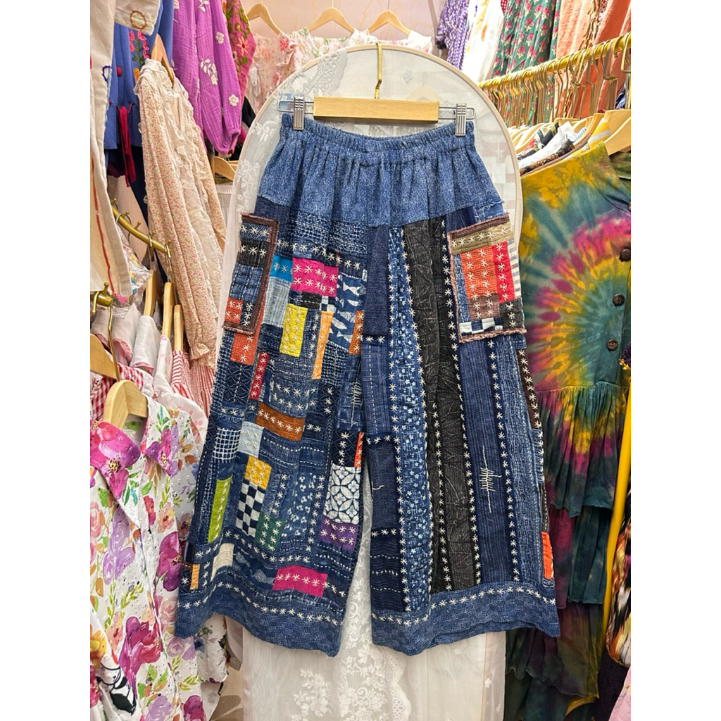 Kulot indigo patch mix sulam (premium)