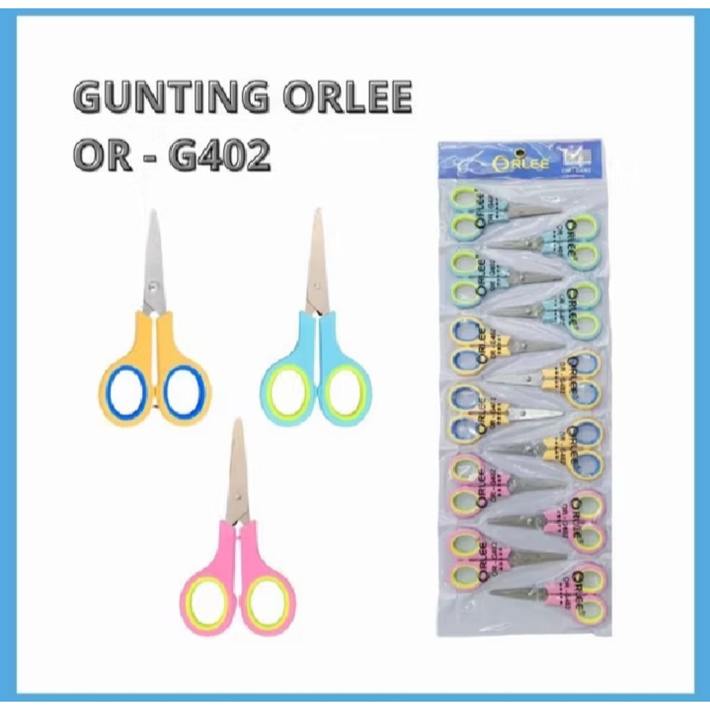 

[1PCS] Gunting Orlee Warna Stainless Steel Tajam OR - G402