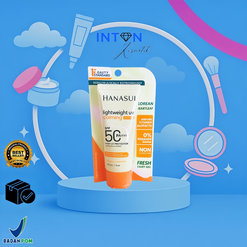 HANASUI SUNSCREEN LIGHTWEIGHT PRO CALMING SUNSCREEN SPF50 PA++++ 30 ML - SUNSCREEN HANASUI