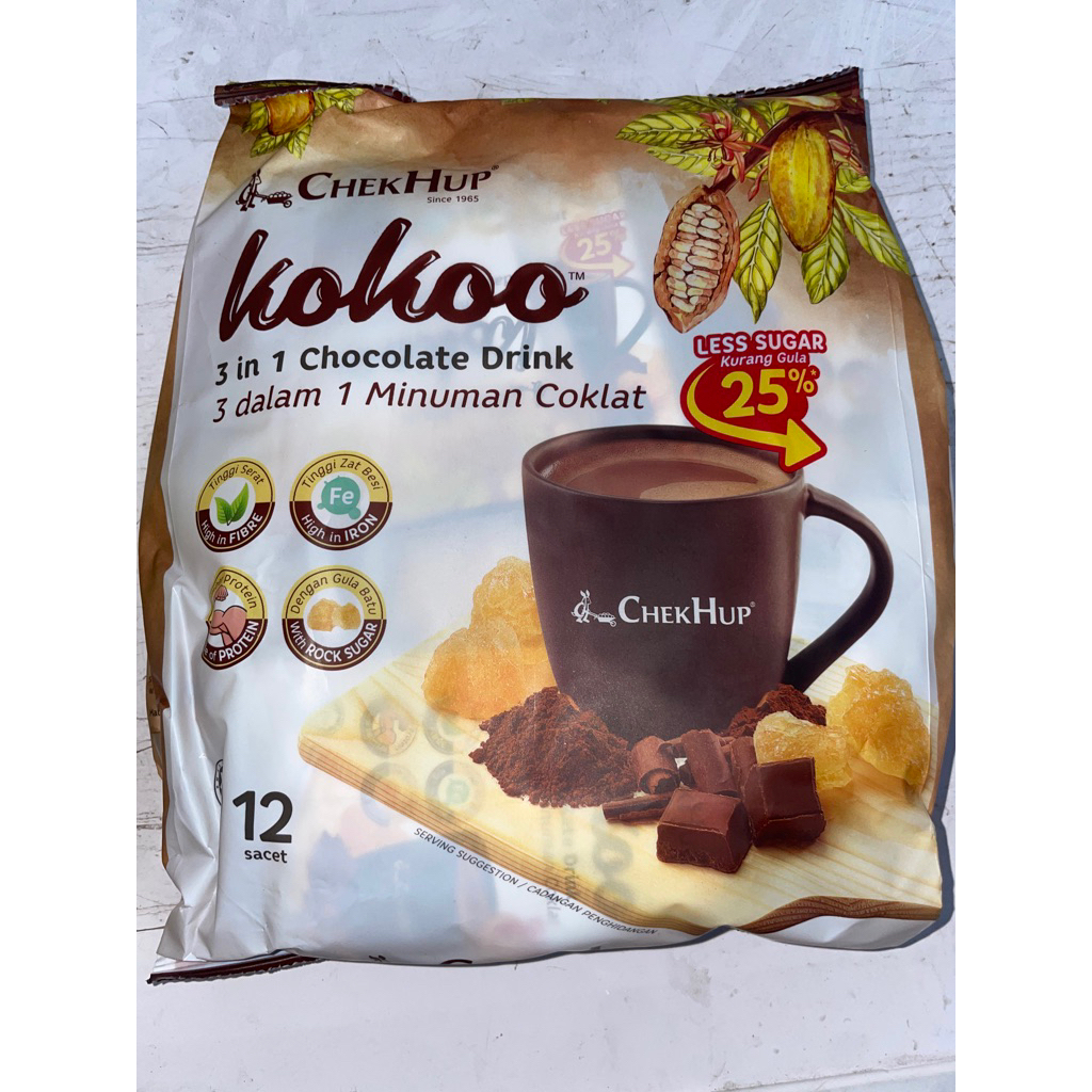 

Chek Hup Kokoo 3in1 Chocolate Drink isi 12