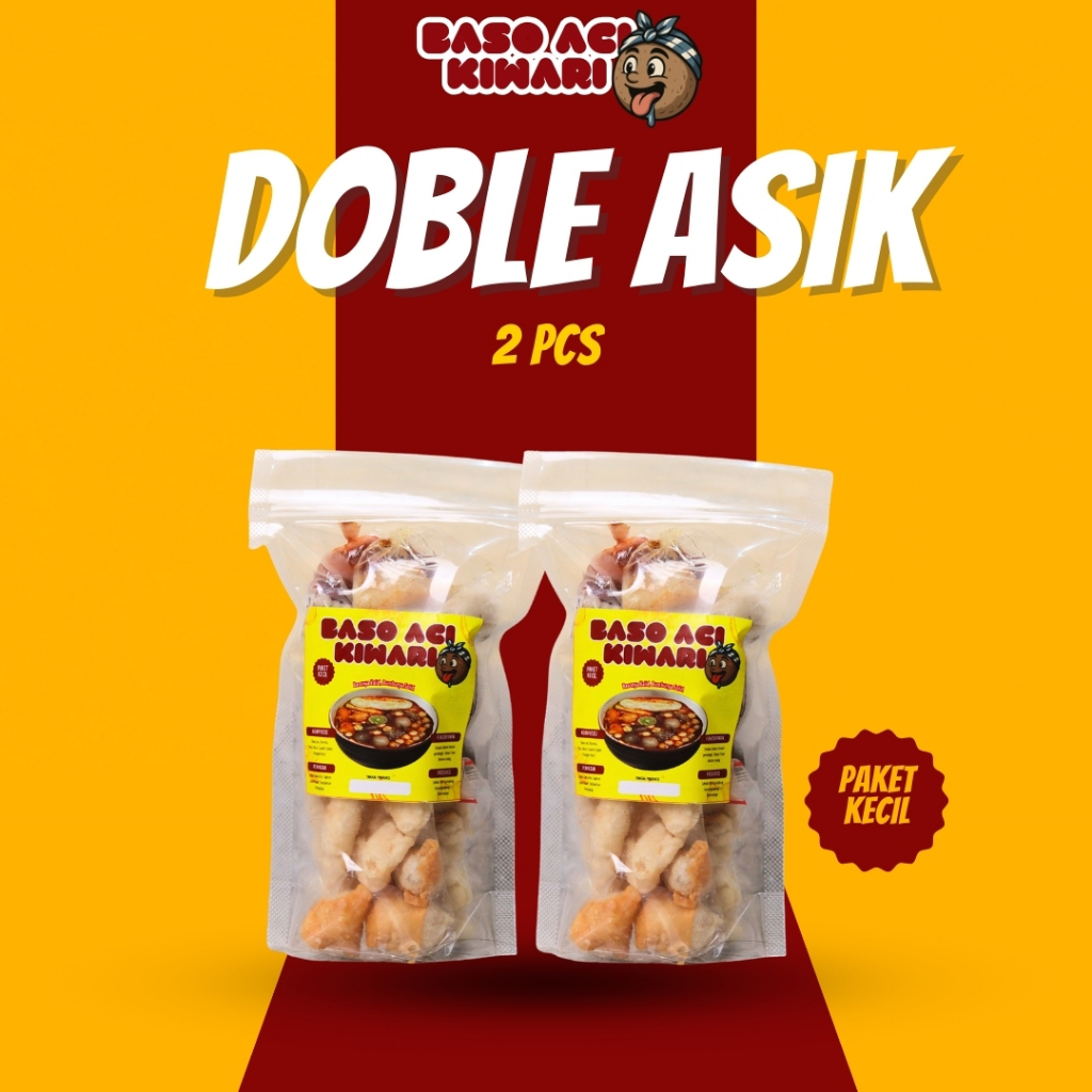 

Bundling 2Pcs - Baso aci kiwari instant khas tasikmalaya bumbu medog bakso daging asli pedas - Dua Alit Paket Kecil