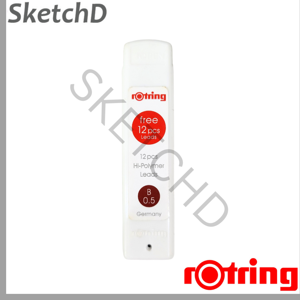 

Isi pensil mekanik Tikky B 0.5 Hi-Polymer Rotring Ziegel Mechanical Pencil Lead Refill 05