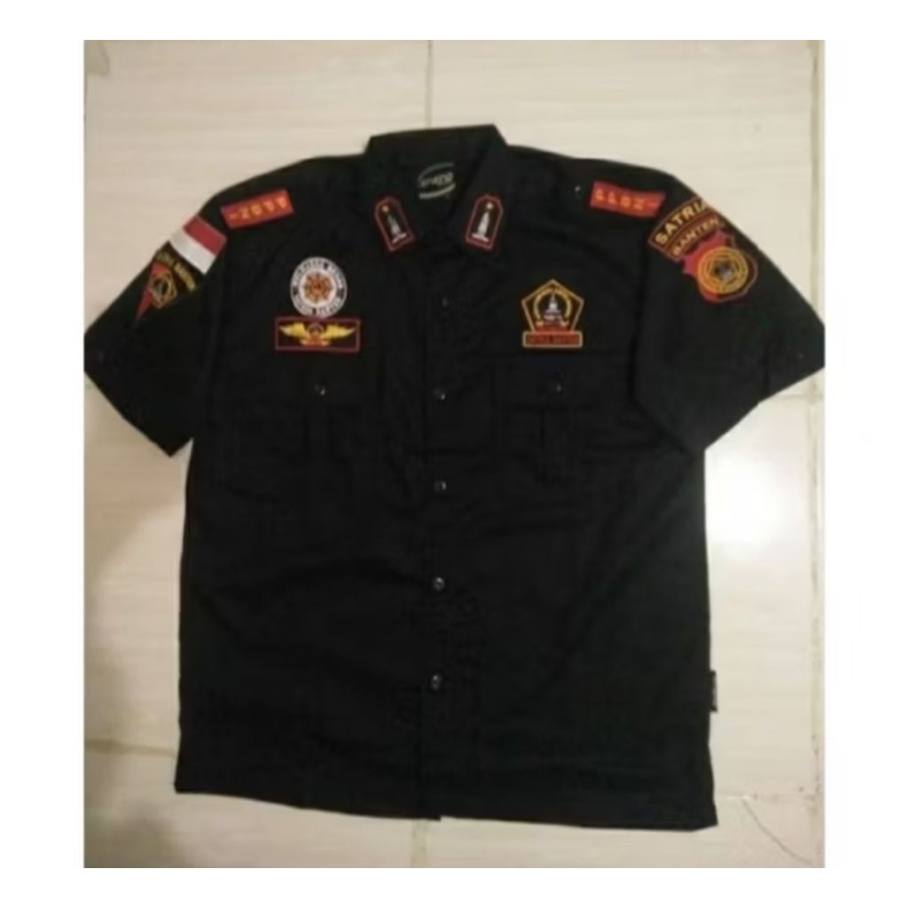 KEMEJA PPBNI SATRIA BANTEN HITAM baju satria banten